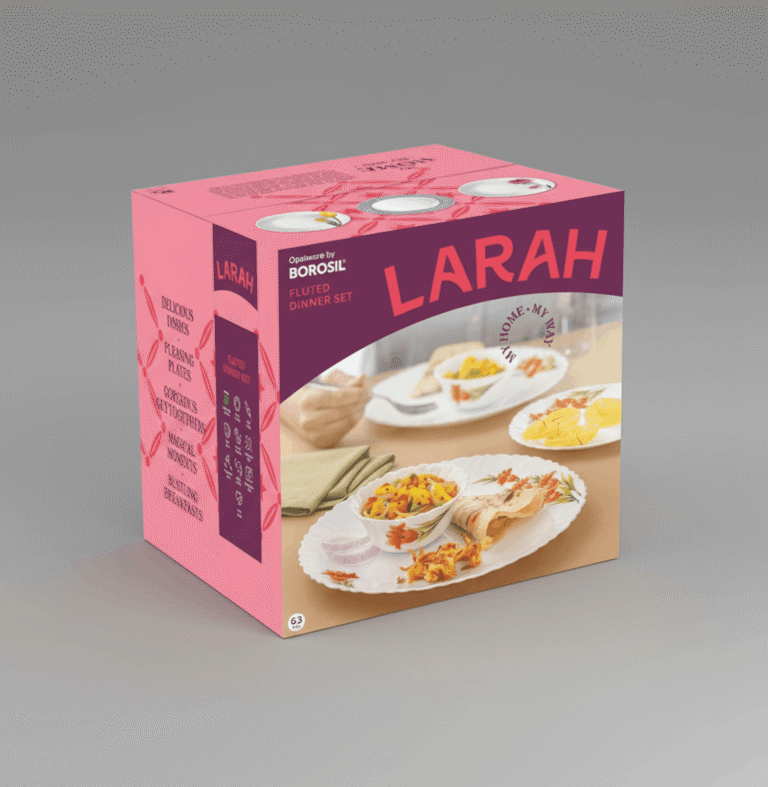 LARAH BY BOROSIL DINNERWARE SET